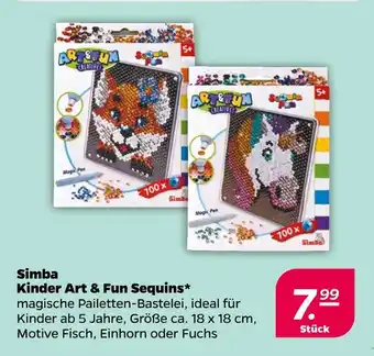 NETTO Simba kinder art & fun sequins Angebot