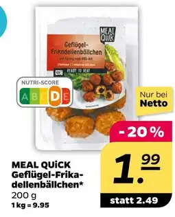 NETTO Meal quick geflügel-frikadellenbällchen Angebot
