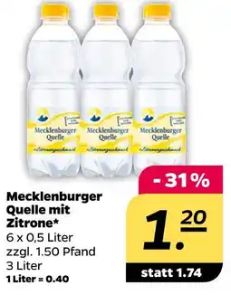 NETTO Mecklenburger quelle mit zitrone Angebot