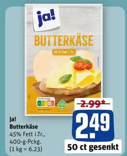 REWE Ja! butterkäse Angebot