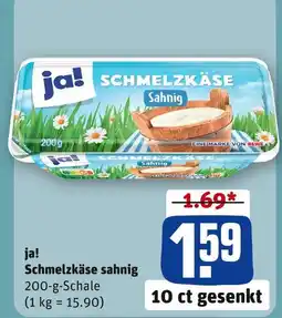 REWE Ja! schmelzkäse sahnig Angebot