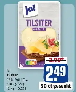 REWE Ja! tilsiter Angebot