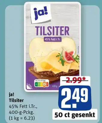 REWE Ja! tilsiter Angebot