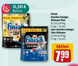 REWE Finish geschirrreiniger ultimate plus Angebot