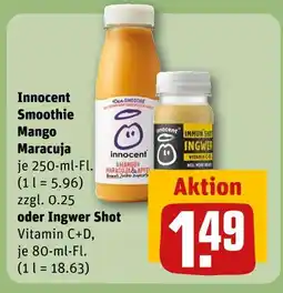 REWE Innocent smoothie mango maracuja Angebot