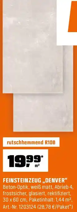 OBI Feinsteinzeug ,,denver" Angebot