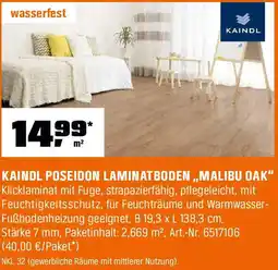 OBI Kaindl poseidon laminatboden „malibu oak" Angebot