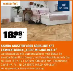 OBI Kaindl masterfloor aqualine xpt laminatboden „eiche milano reale" Angebot