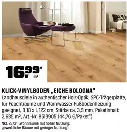OBI Klick-vinylboden ,,eiche bologna" Angebot