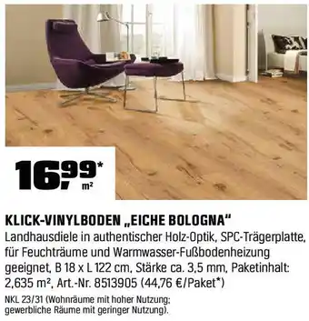 OBI Klick-vinylboden ,,eiche bologna" Angebot