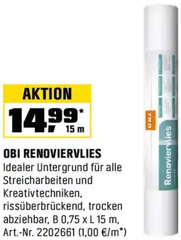OBI Obi renoviervlies Angebot