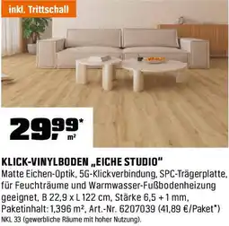 OBI Klick-vinylboden „eiche studio" Angebot