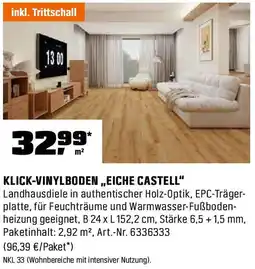 OBI Klick-vinylboden „eiche castell" Angebot