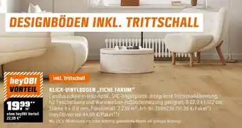 OBI Klick-vinylboden ,,eiche farum" Angebot