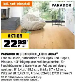 OBI Parador designboden „eiche aura" Angebot