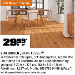 OBI Vinylboden ,,eiche forset" Angebot