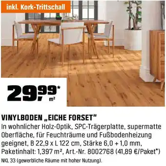 OBI Vinylboden ,,eiche forset" Angebot