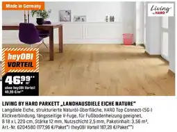OBI Living by haro parkett ,,landhausdiele eiche nature" Angebot