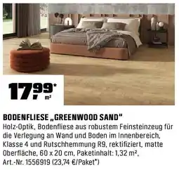OBI Bodenfliese ,,greenwood sand" Angebot
