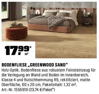 OBI Bodenfliese ,,greenwood sand" Angebot