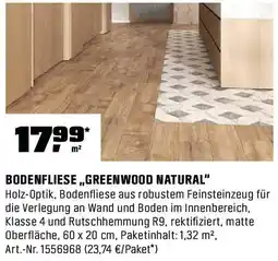 OBI Bodenfliese „greenwood natural" Angebot