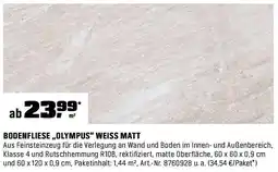 OBI Bodenfliese „olympus" weiss matt Angebot