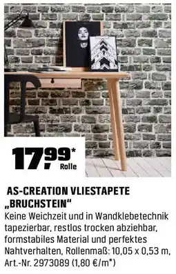 OBI As-creation vliestapete ,,bruchstein" Angebot