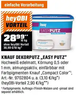 OBI Knauf dekorputz ,,easy putz" Angebot