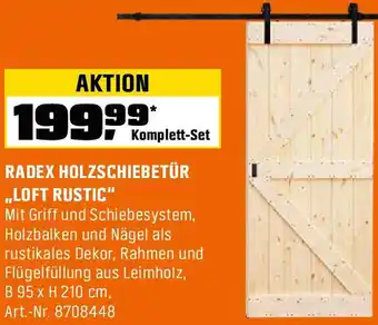 OBI Radex holzschiebetür ,,loft rustic" Angebot
