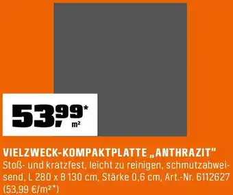 OBI Vielzweck-kompaktplatte „anthrazit" Angebot