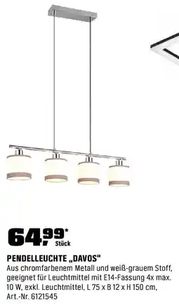 OBI Pendelleuchte ,,davos" Angebot