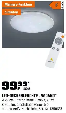OBI Led-deckenleuchte ,,nagano" Angebot