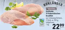 CITTI Markt Kokländer TK Butterhähnchen Brustfilet Angebot