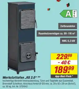 toom Baumarkt Werkstattofen „K6 2.0" Angebot