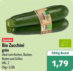 Aktiv Irma Bio Zucchini grün Angebot