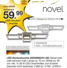 Möbelzentrum Pforzheim Novel led-deckenleuchte Angebot