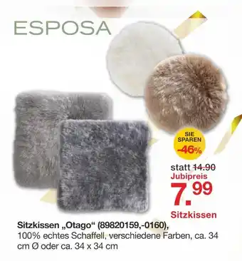Möbelzentrum Pforzheim Esposa sitzkissen „otago“ Angebot