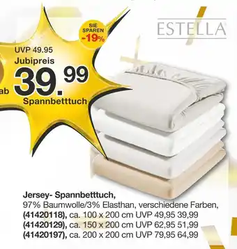 Möbelzentrum Pforzheim Estella jersey-spannbettuch Angebot
