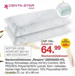 Möbelzentrum Pforzheim Centa-star nackenstützkissen „respire“ Angebot