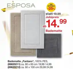 Möbelzentrum Pforzheim Esposa badematte fantano ca. 60 x 60 cm Angebot