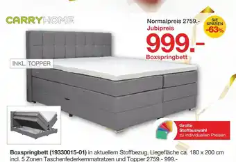 Möbelzentrum Pforzheim Carryhome boxspringbett Angebot