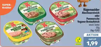 Aktiv Irma Rügenwalder Abenteuerstreich oder Pommersche Veganer Brotaufstrich Angebot