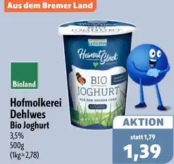 Aktiv Irma Hofmolkerei Dehlwes Bio Joghurt Angebot
