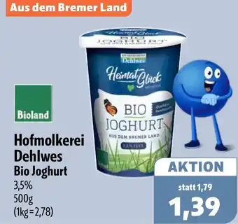 Aktiv Irma Hofmolkerei Dehlwes Bio Joghurt Angebot