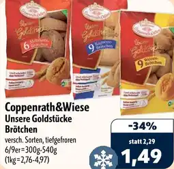 Aktiv Irma Coppenrath&Wiese Unsere Goldstücke Brötchen Angebot