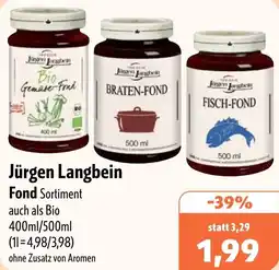 Aktiv Irma Jürgen Langbein Fond Angebot