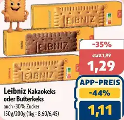Aktiv Irma Leibniz Kakaokeks oder Butterkeks Angebot