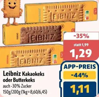 Aktiv Irma Leibniz Kakaokeks oder Butterkeks Angebot
