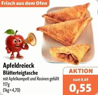 Aktiv Irma Apfeldreieck Blätterteigtasche Angebot
