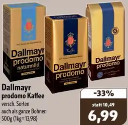 Aktiv Irma Dallmayr prodomo Kaffee Angebot